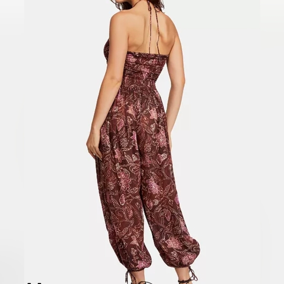 Free People Iris Cotton Halter Jumpsuit - Picture 2 of 5